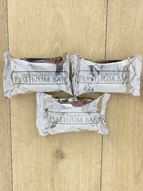 Melaleuca The Platinum Bar Luxury Bath Soap Set of 3